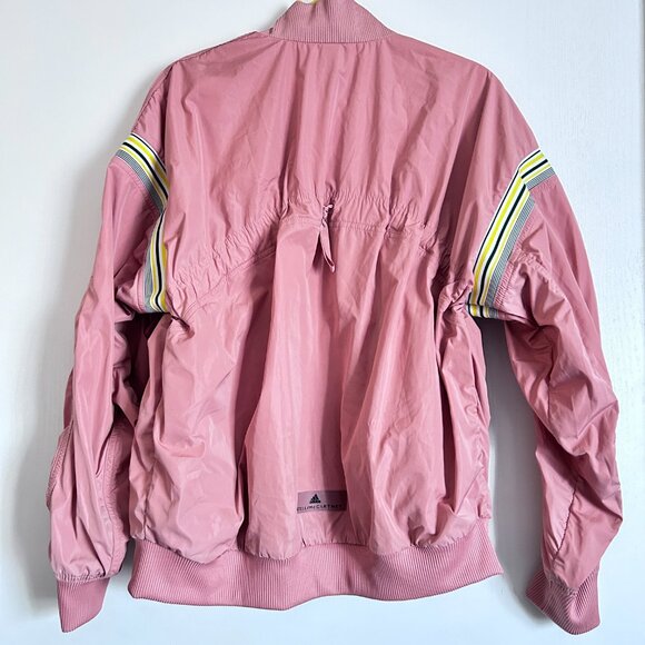 Stella McCartney for Adidas Pink Retro Striped Bomber Jacket - Picture 6 of 8